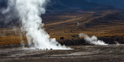 The huge vents of the Tatio Geysers