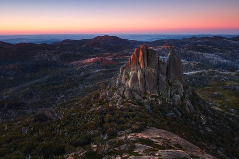 Cathedral rock as seen from the Hump