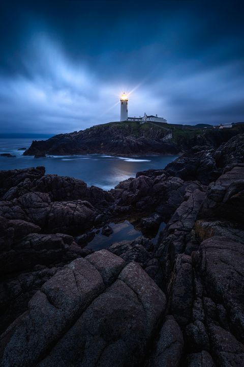 Fanad Lighthouse during Blue Hour.
