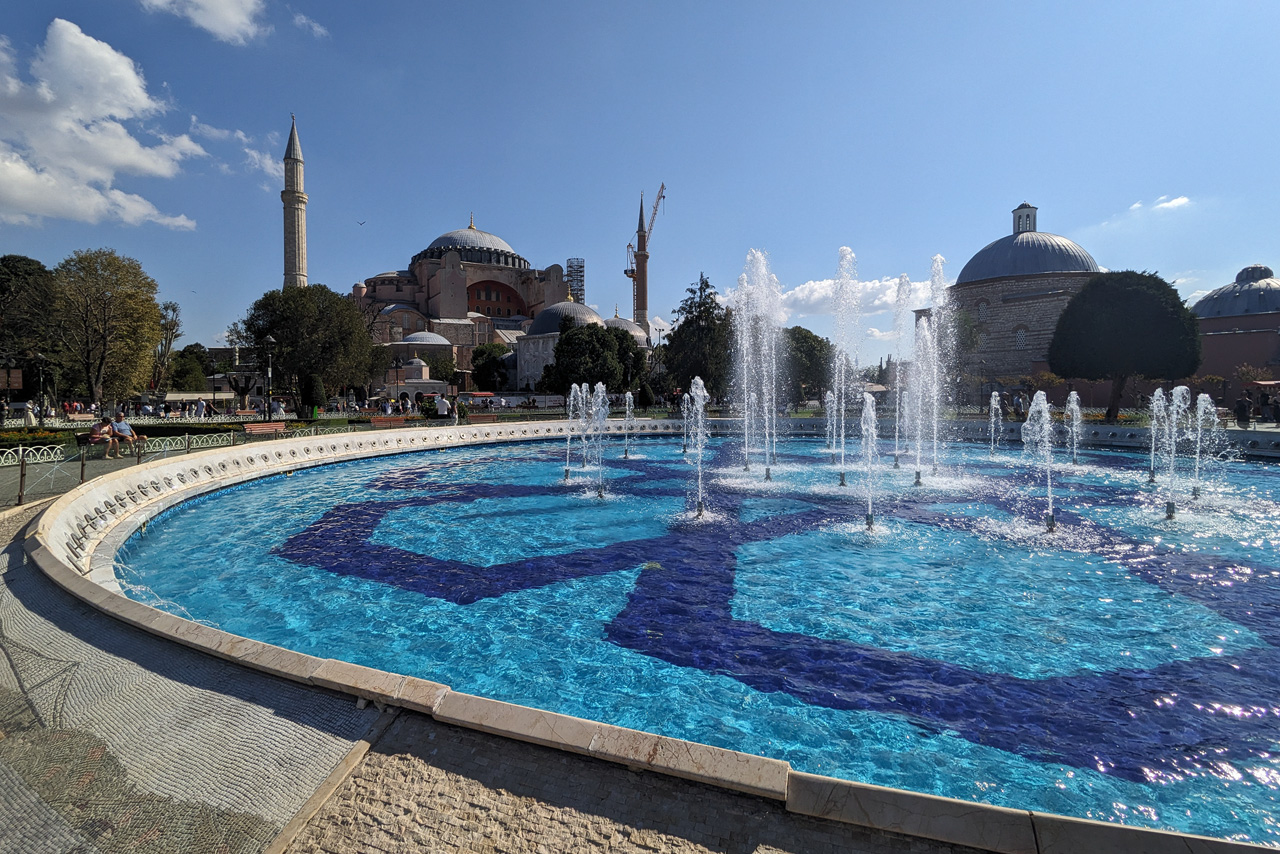 Hagia Sophia from Sultan Ahmet Park