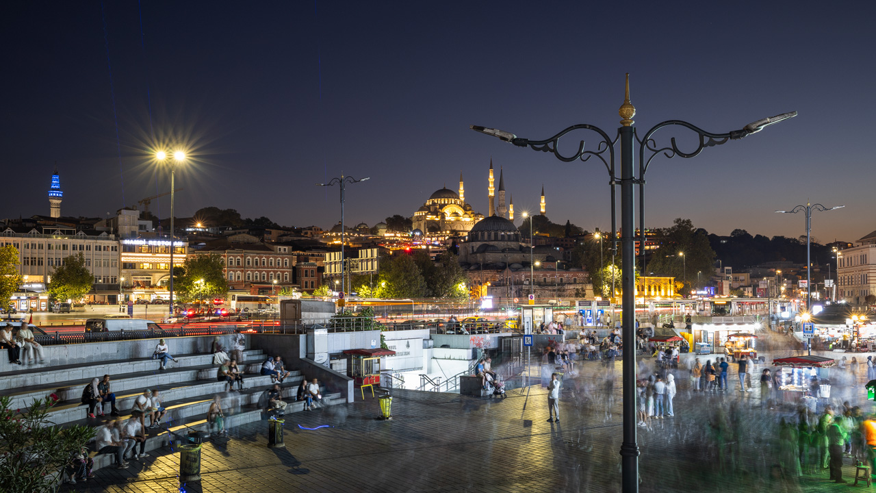 Suleymaniye Mosque from Galata Bridge