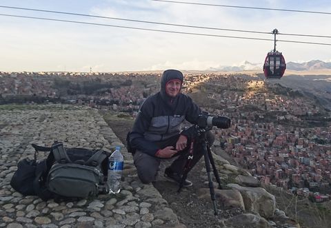 Behind the scenes, photographing la Paz during sunset