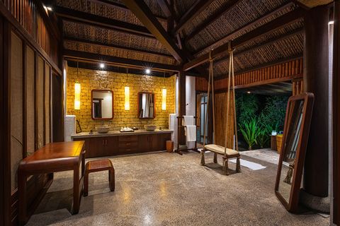 The interior of the L'Alyana Lagoon Villa