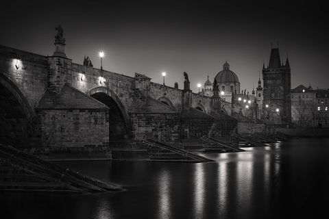 Nightly View slong Charles Bridge