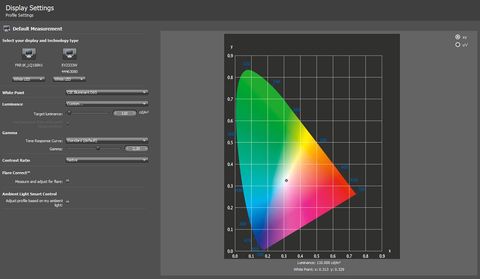 iProfiler Calibration Settings Page