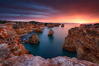 Portugal, Algarve, Praia da Marinha, Meer, Sonne, Strand, warm