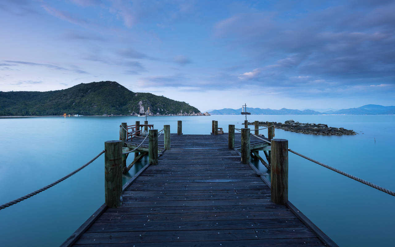 Jetty during blue hour