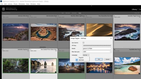 AI Lightroom Plugin Interface