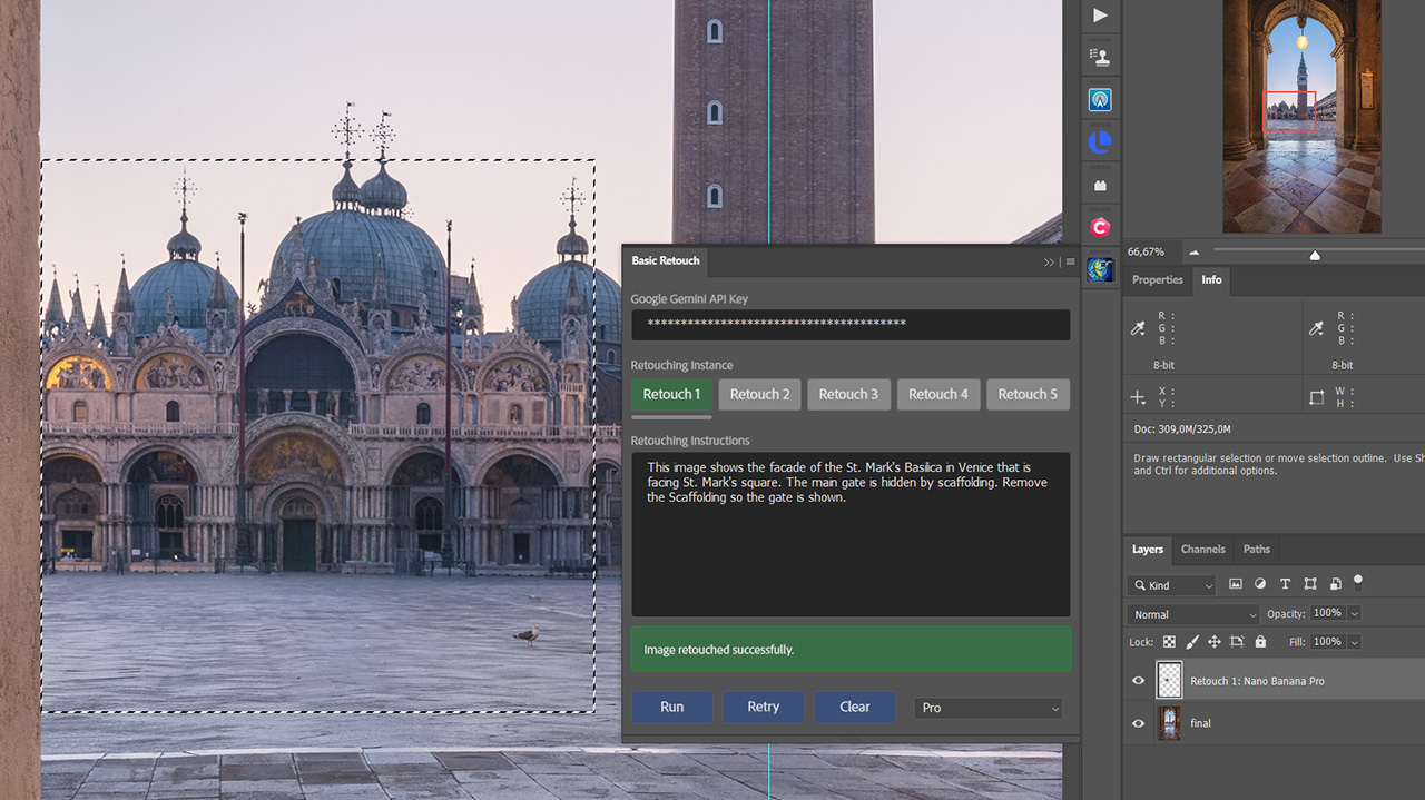 Nano Banana Plugin Interface Success